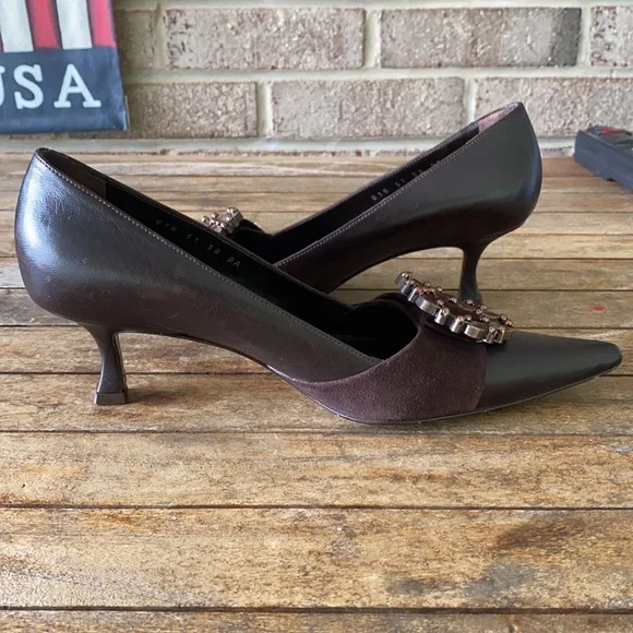 Escada Size 38 Pointy Toe Heel - Picture 7 of 10